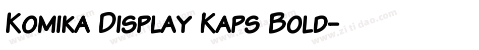Komika Display Kaps Bold字体转换